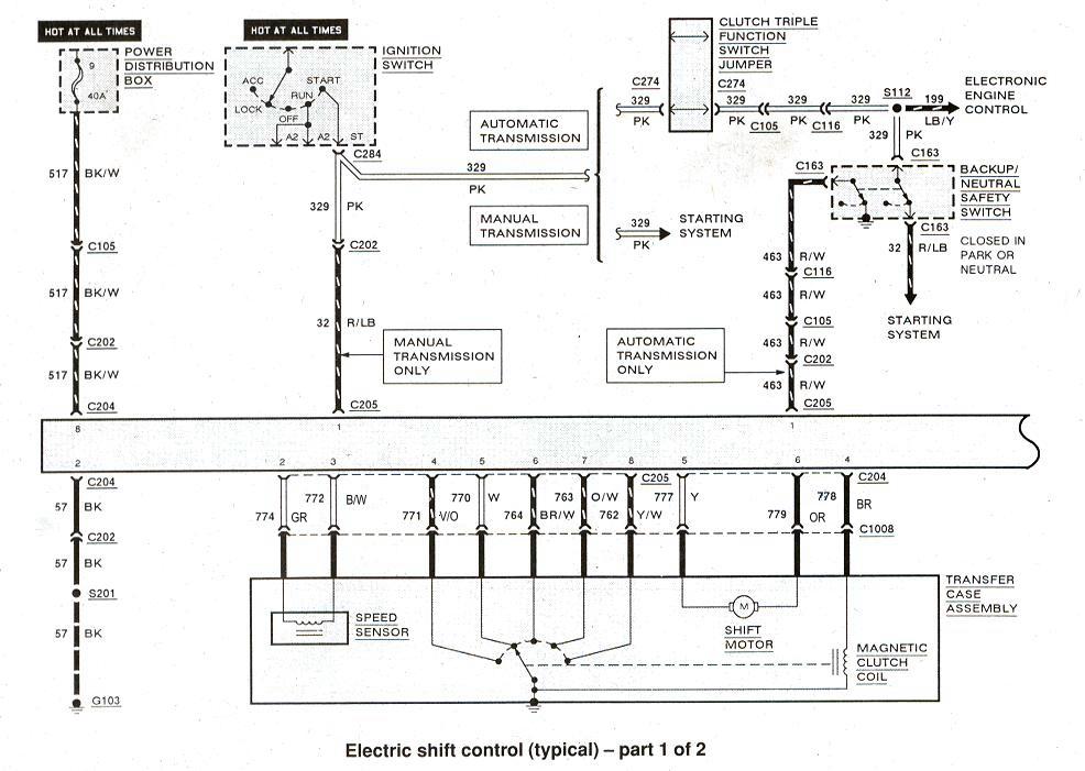 Electronic Shift Control Wiring Diagram 1