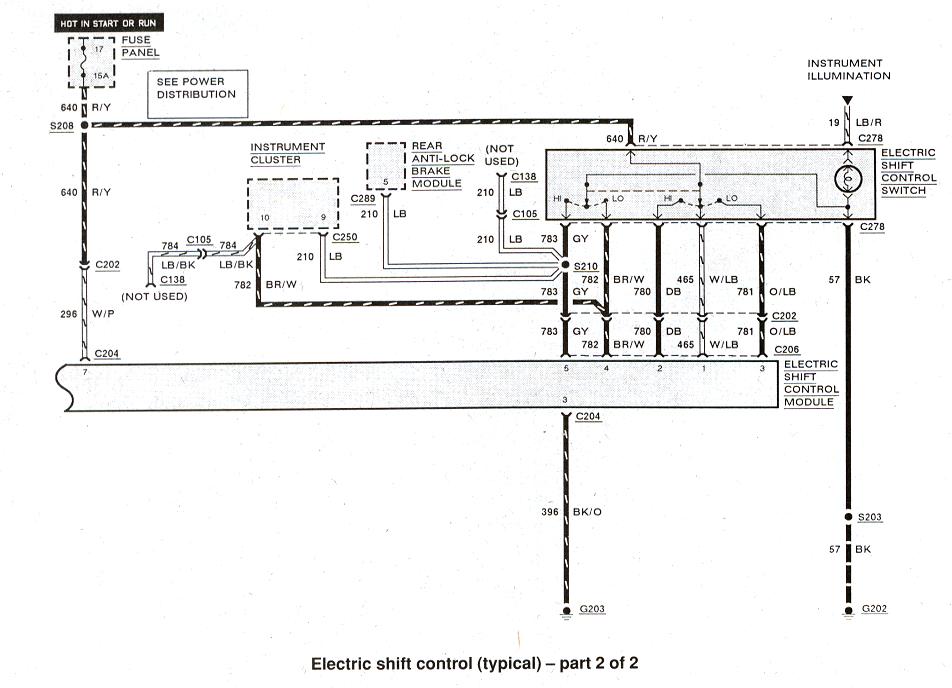 Electronic Shift Control Wiring Diagram 2