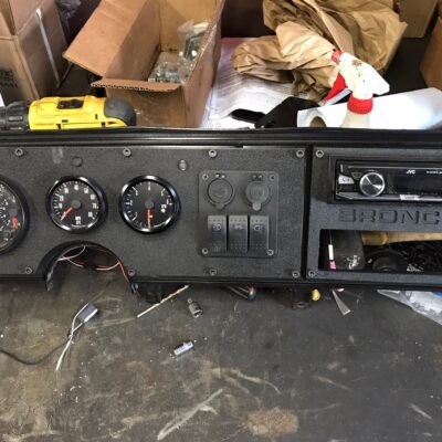 Ford Bronco II custom dash and gauges