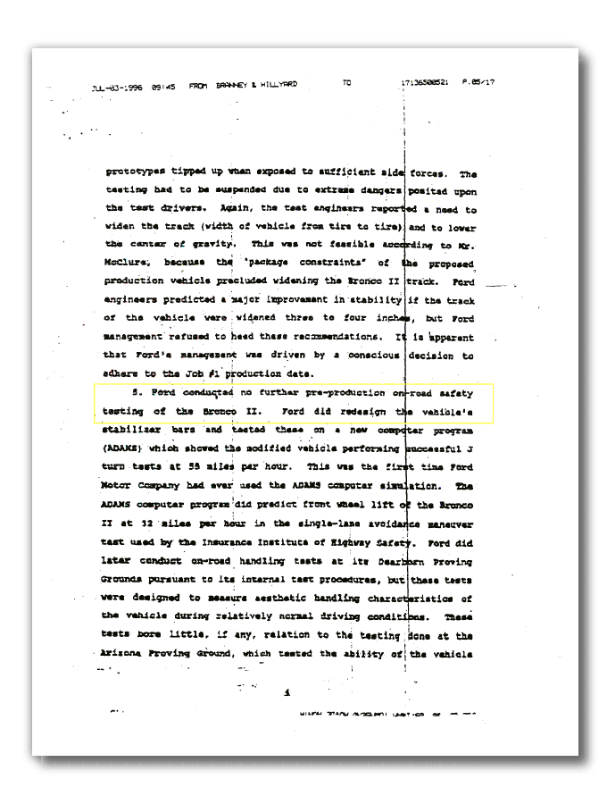 Ammerman Trial Summary