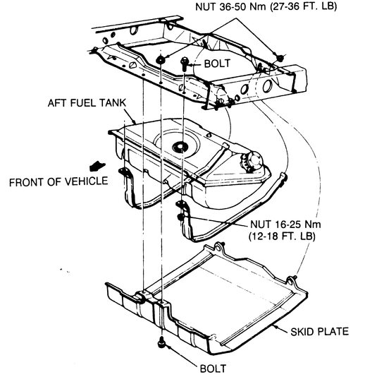 Ford Bronco II Fuel Tank Diagram