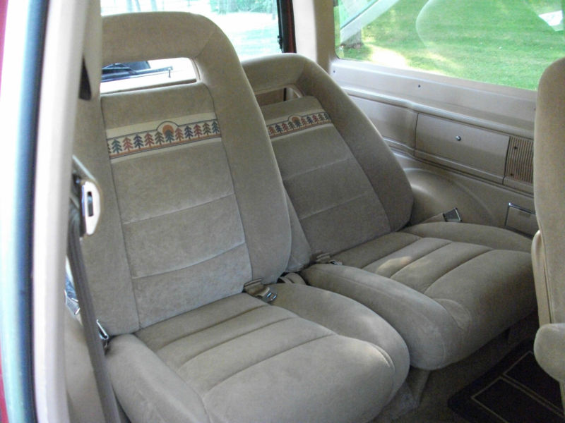 Ford Bronco II Reclined Rear Seat