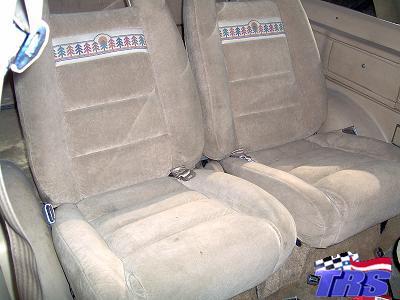 Bronco II reclining rear bucket seats