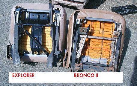 Ford Bronco II Seat Bottoms