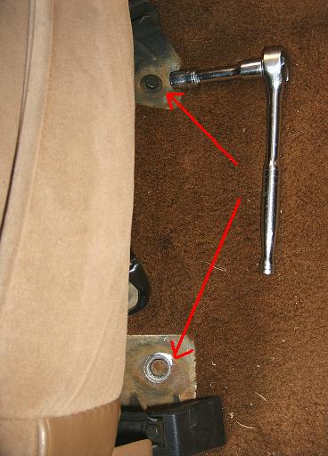 Ford Bronco II Seat Front Bolts