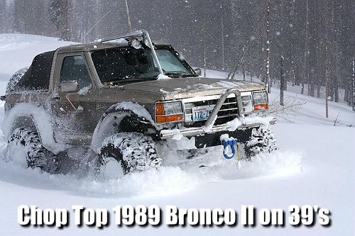 Chop Top 1989 Bronco II on 39’s