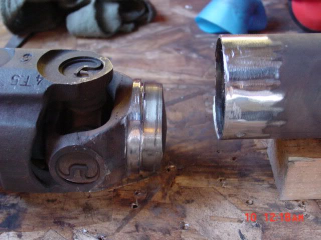 Next, I took a Deadblow (mallet) and knocked the yoke off