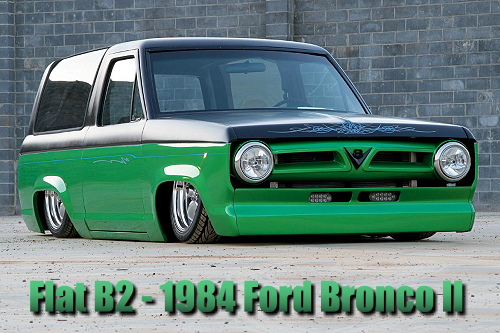 Flat B2 – 1984 Ford Bronco II Lowrider