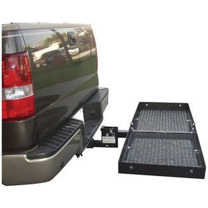 Folding receiver bar - down