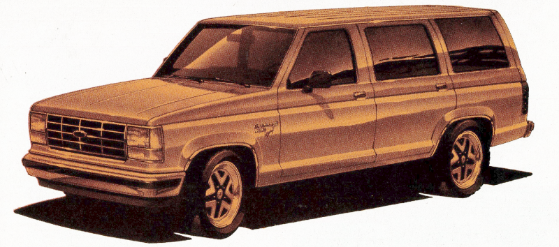 Ford Bronco II 4-Door Concept Drawing