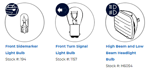 Front light bulbs
