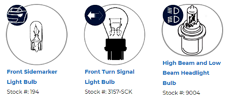 1989-1990 Ford Bronco II front light bubs