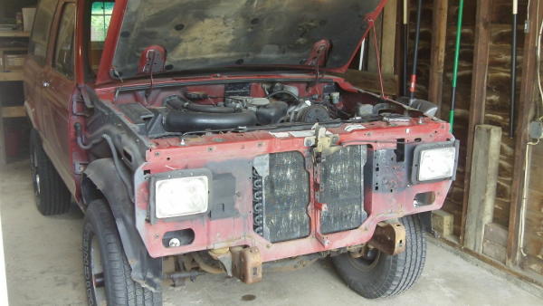 front fenders removed