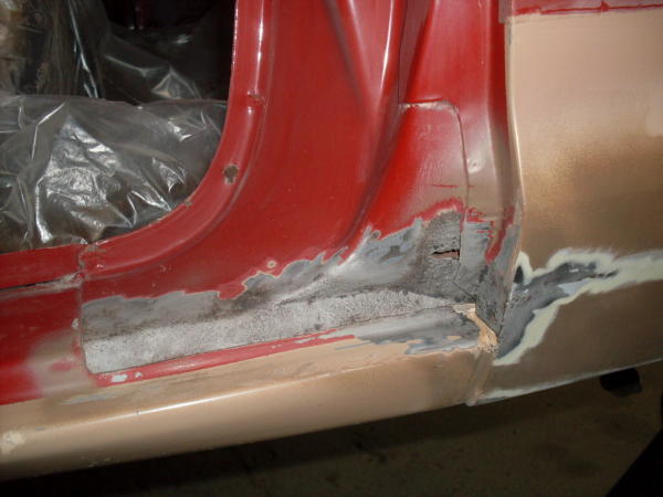 Rust in door sill