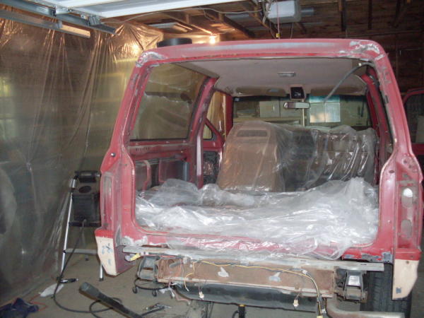 Prepping for paint