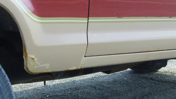 Rusty quarter panel