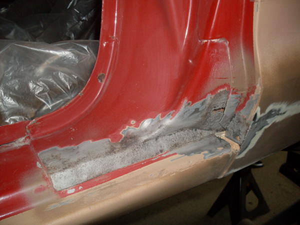 Door jamb before photo