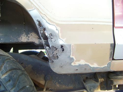 Drivers side rust