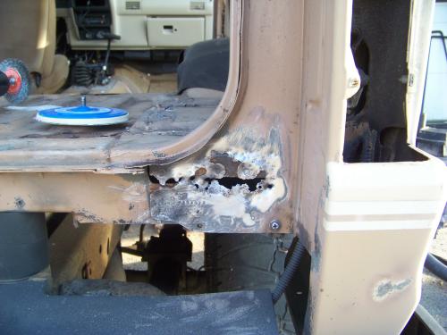Rust hole