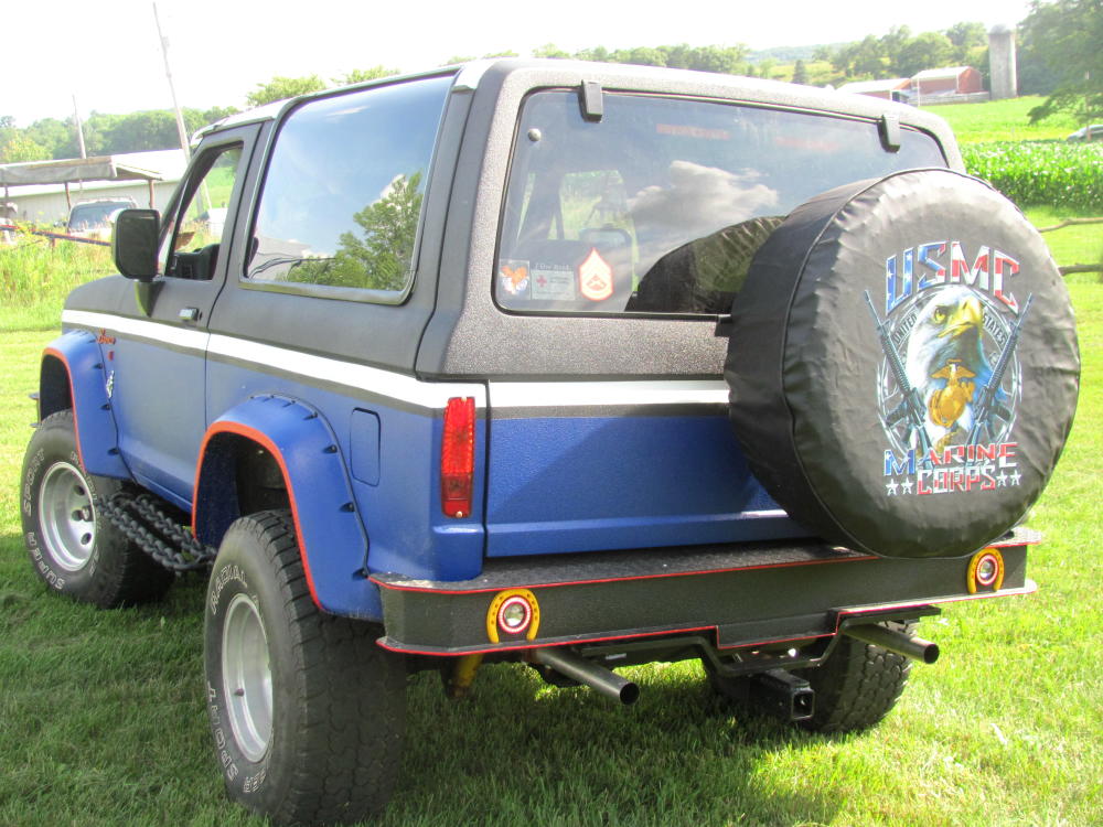 Even the Bronco II taillights were converted to the early Bronco style
