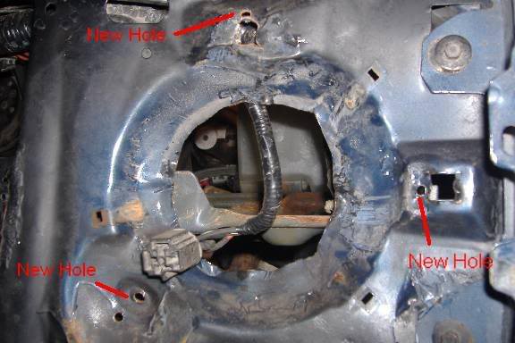 Drill new holes