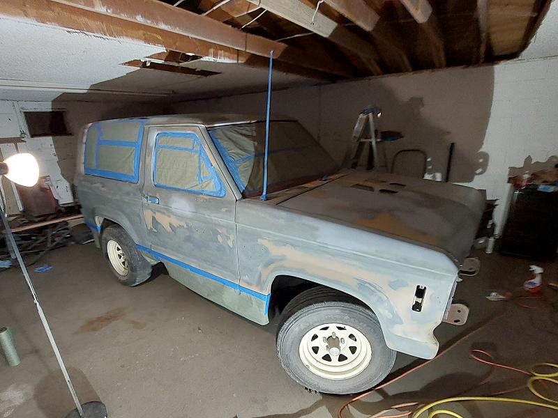 Masking the windows and other areas before paint