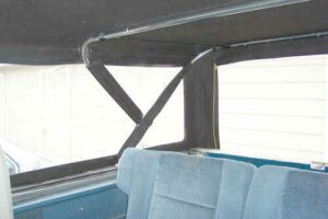 Inside view of soft top