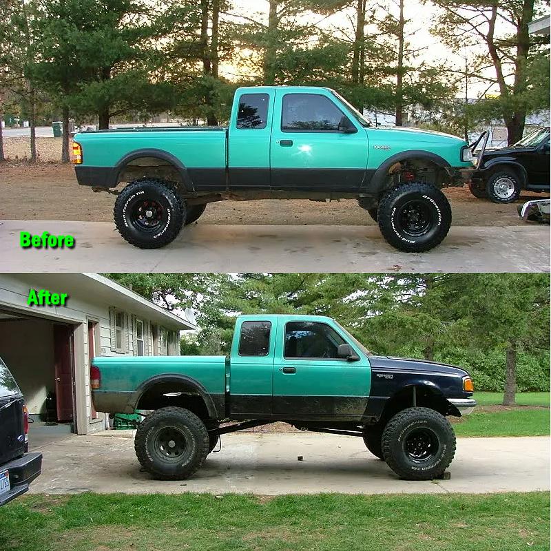 Kyle M.'s 1993 Ford Ranger Before & After