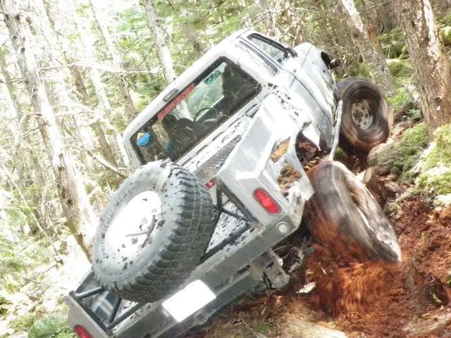 Sasquatch Ryda 1991 Ford Ranger tearing it up off-road