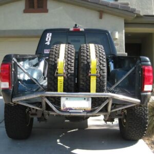 Rear bumper and tire carrier