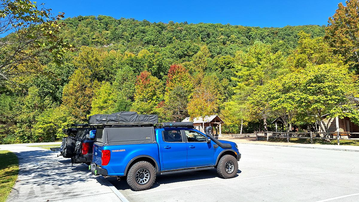 Daniel Boone Visitor center parking lot