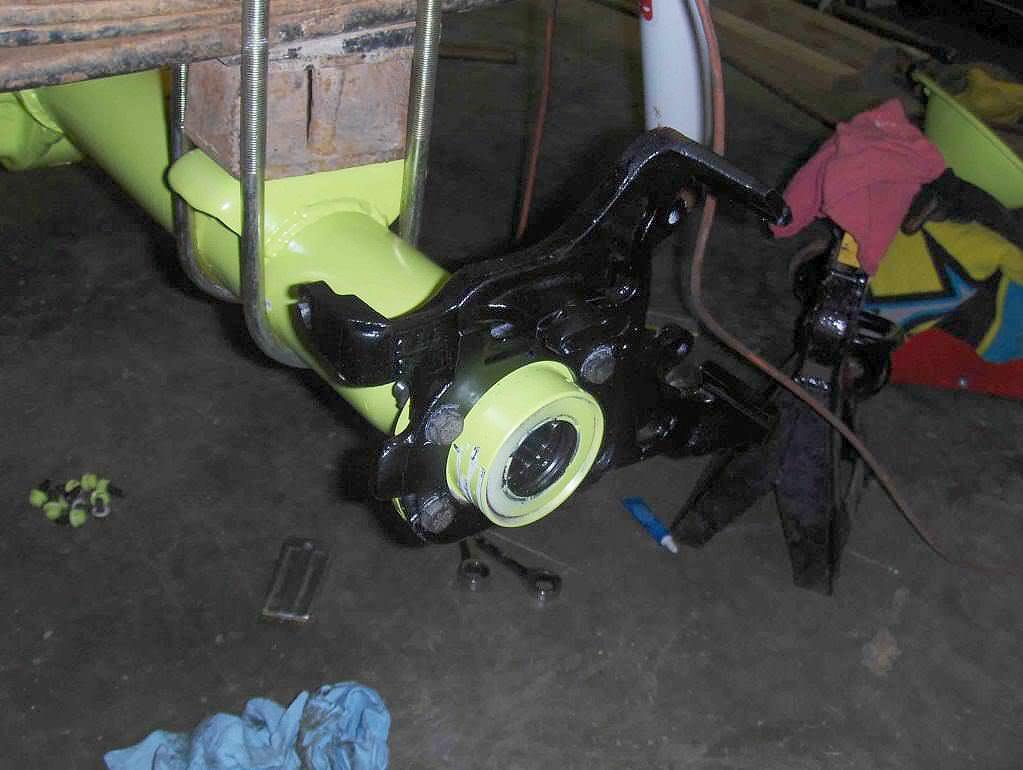 caliper brackets mounted