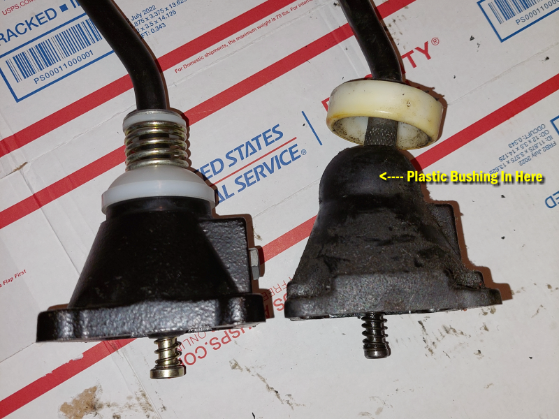 TK5 Shifter Plastic Bushing Location